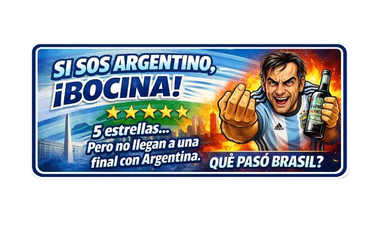 Argentina fan sticker design