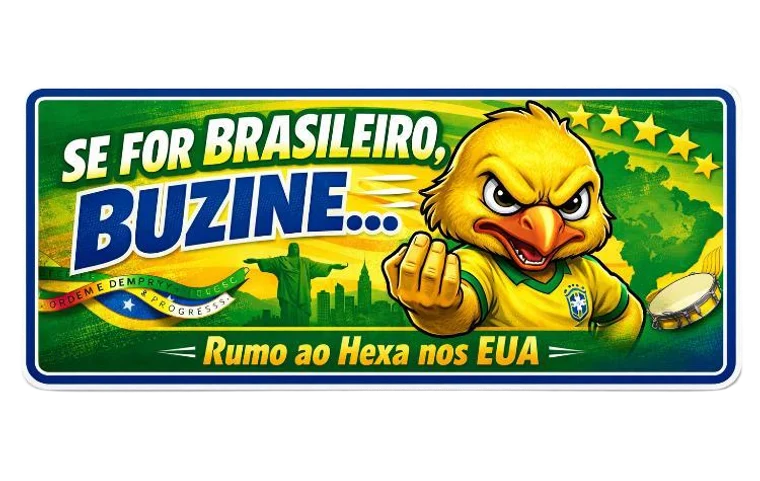 Brasil fan sticker design