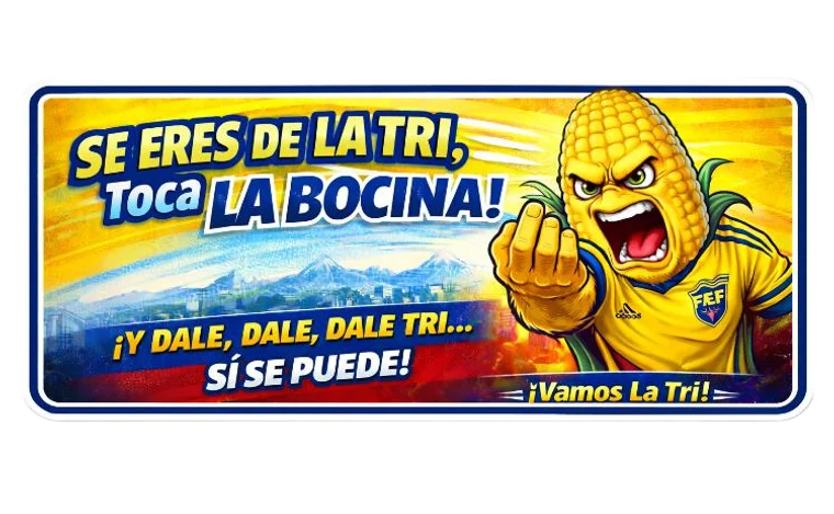 Equador fan sticker design